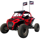 RZR XP Turbo S Hood Bling  Red / Black Powdercoat