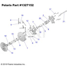 OEM Polaris Primary Clutch 1327152 RZR XP Turbo, Turbo S 2021 ONLY