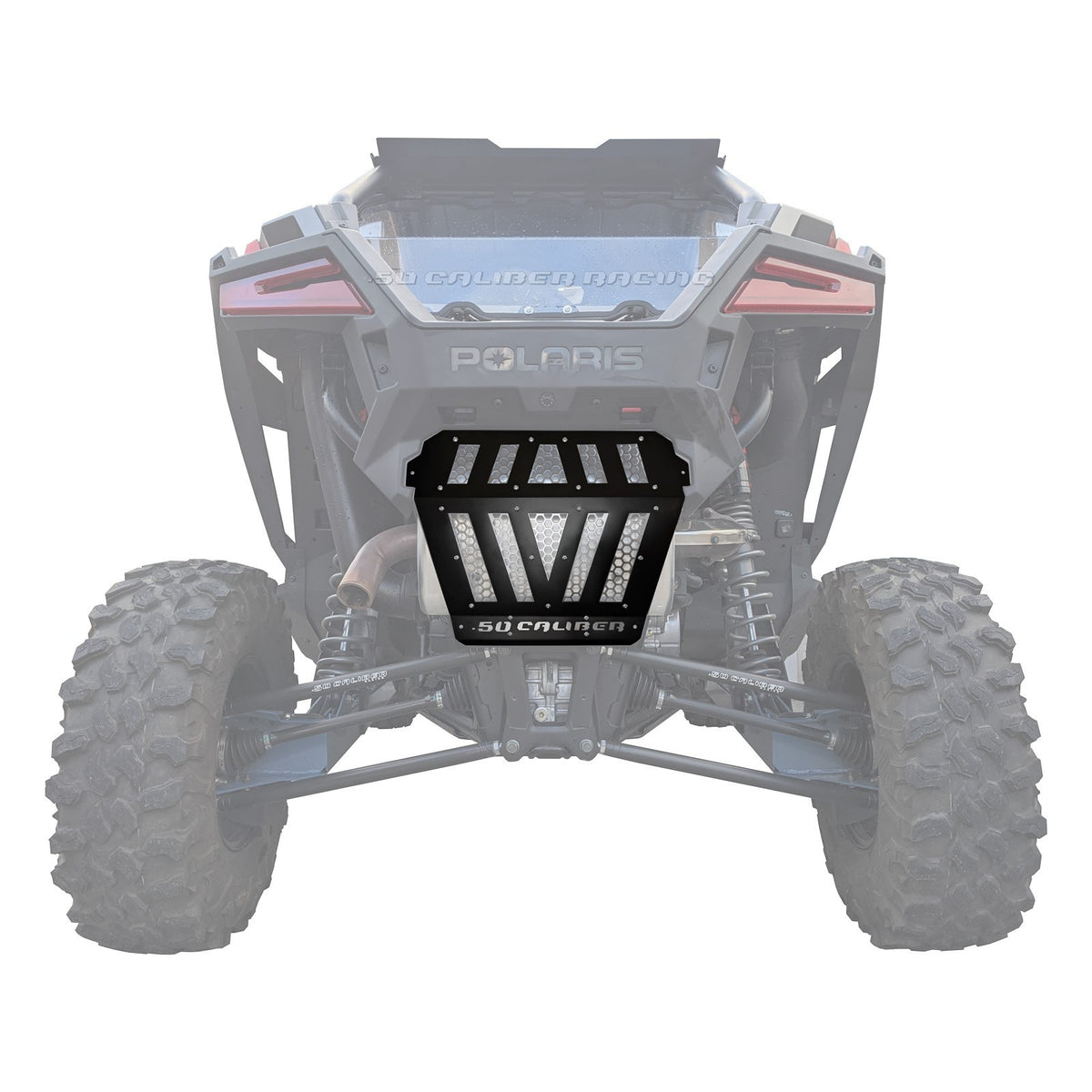 Polaris RZR Turbo R Vented Exhaust Cover – 50 Caliber Racing