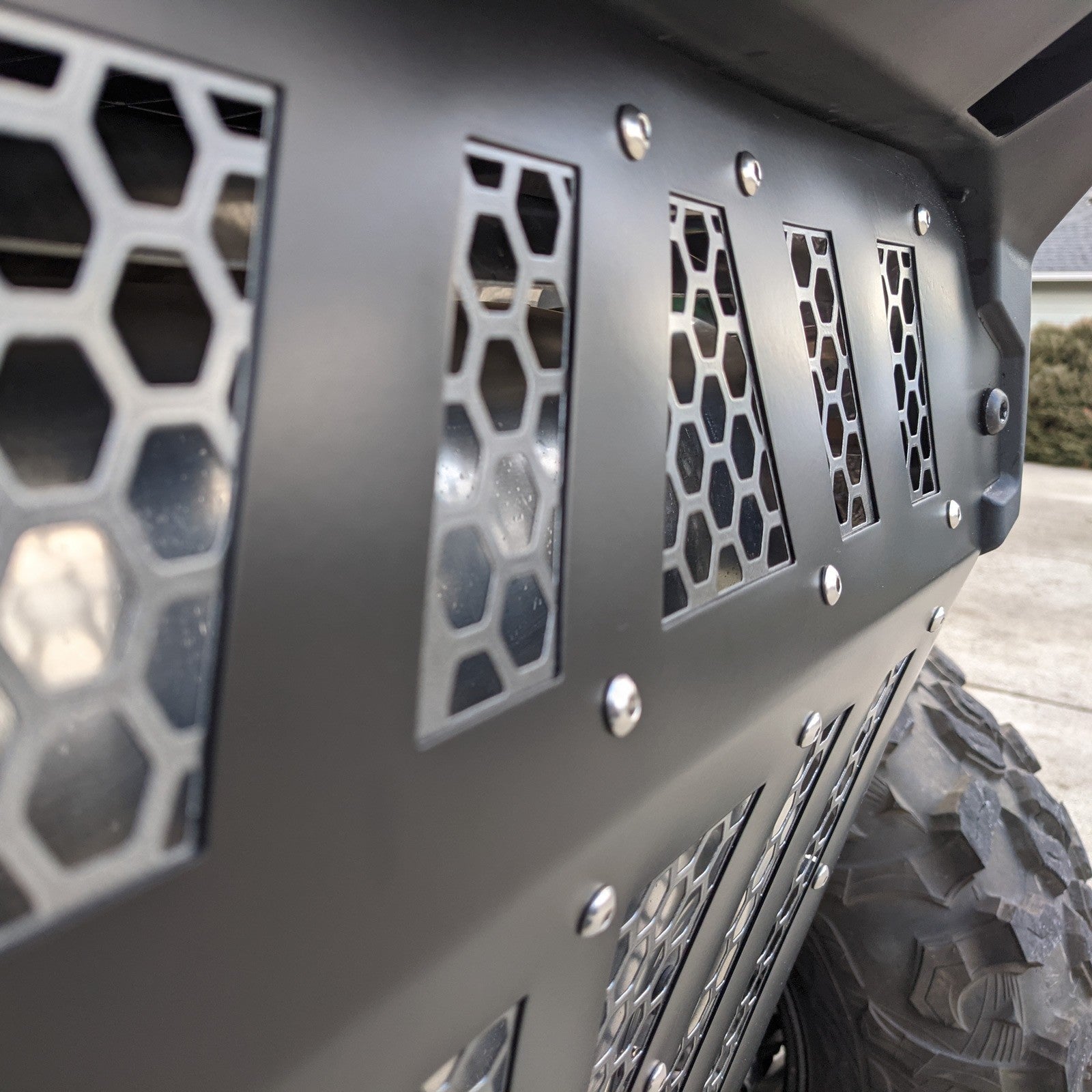 Polaris RZR Turbo R Vented Exhaust Cover -Increase ventilation for better cooling