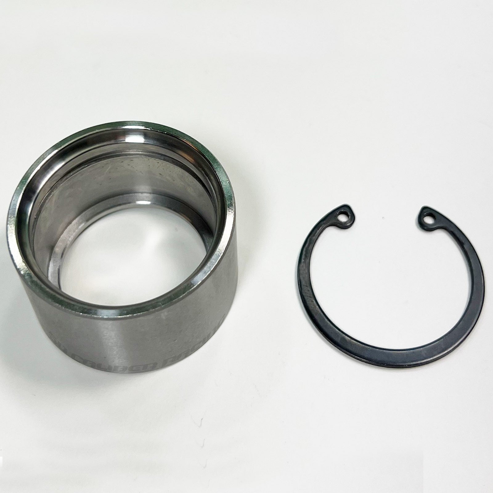 4130 Chromoly Uniball Cup with Snap Ring for .75" Bore Uniball Bearing
