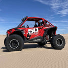 503 Billet Aluminum Beadlock wheel Black mounted on a Polaris Turbo S RZR