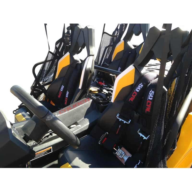 Can Am 2014 Roll Cage Harness Bar - 4 point harnesses installed
