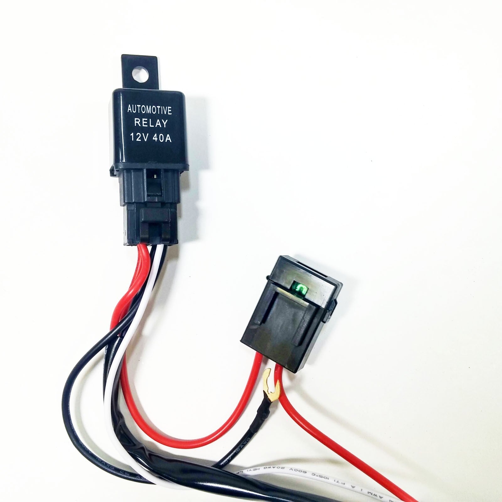 12V Wire Harness Kit with Relay and ATC Fuse Holder
