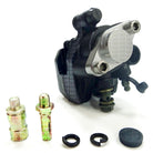 Simply mount the Brake Caliper then attach brake line... remove, replace and ride!
