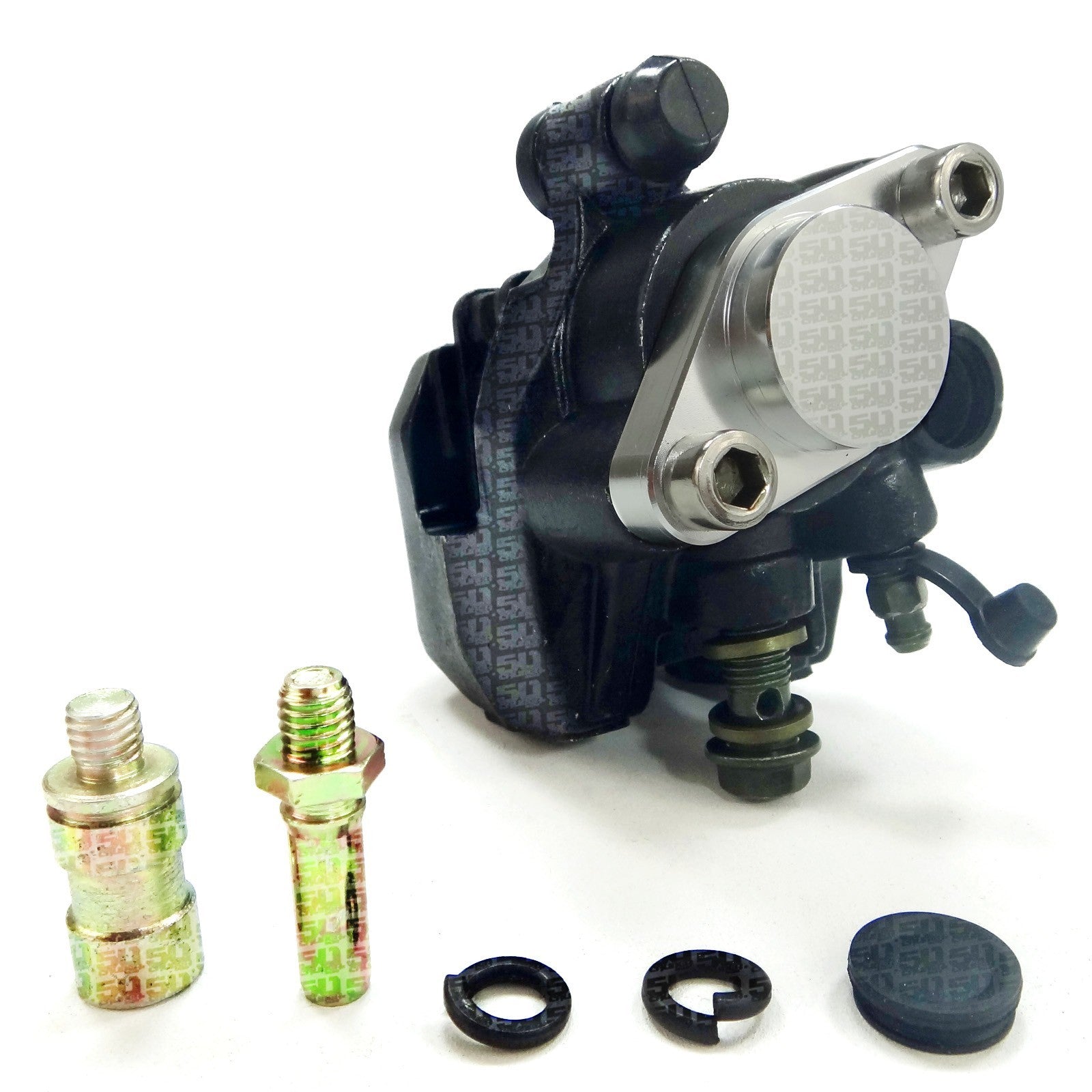 Simply mount the Brake Caliper then attach brake line... remove, replace and ride!