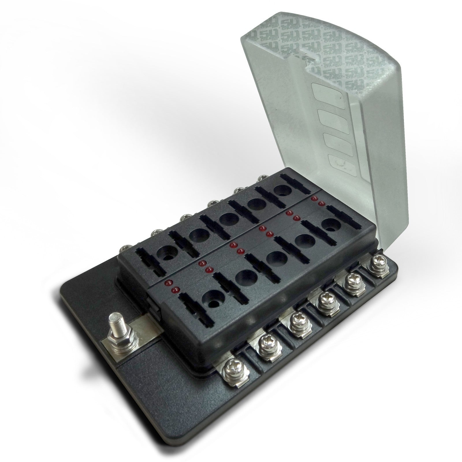 12 Way Standard LED Circuit Blade Fuse Box
