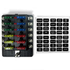 12 Way Standard LED Circuit Blade Fuse Box