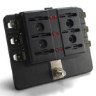 6 Way Standard LED Circuit Blade Fuse Box