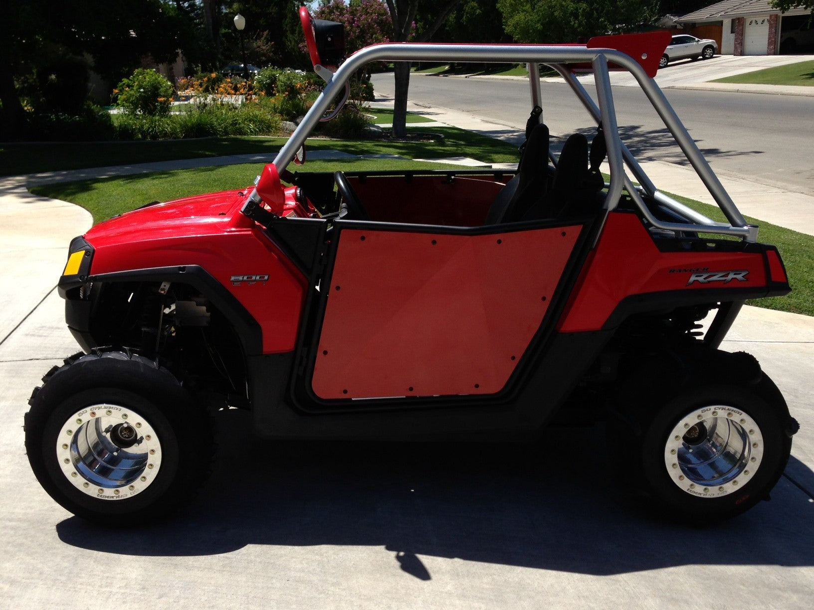 50 Cal RZR Doors Red on Black