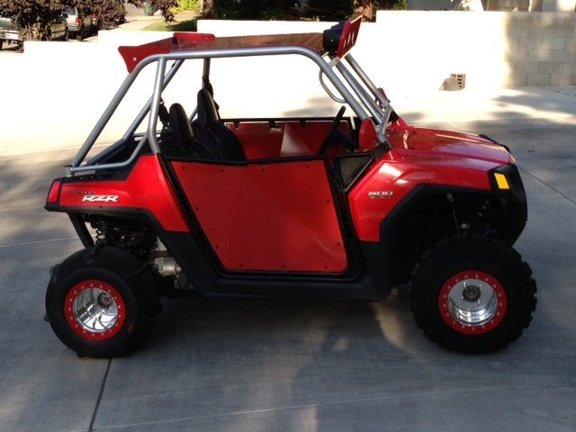 50 Cal RZR Doors Red on Black