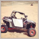 50 Cal RZR Doors White on Black