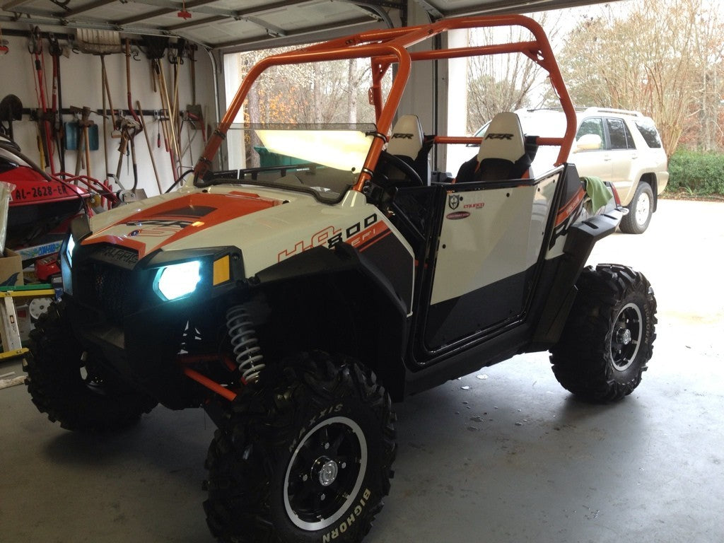 50 Cal RZR Doors White on Black