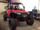50 Cal RZR Doors Red on Black