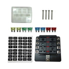8 Way Fuse Block - Screw Terminals - LED Indicators