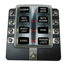 8 Way Fuse Block - Screw Terminals - LED Indicators