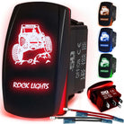 50 Caliber Racing Rock Lights RZR Rocker Switch - Red