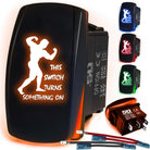 50 Caliber Racing This Switch Strongman Rocker Switch - Orange