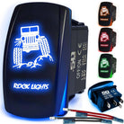 50 Caliber Racing Rock Lights Jeep Rocker Switch - Blue