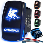 50 Caliber Racing Eject Passenger Rocker Switch - Blue