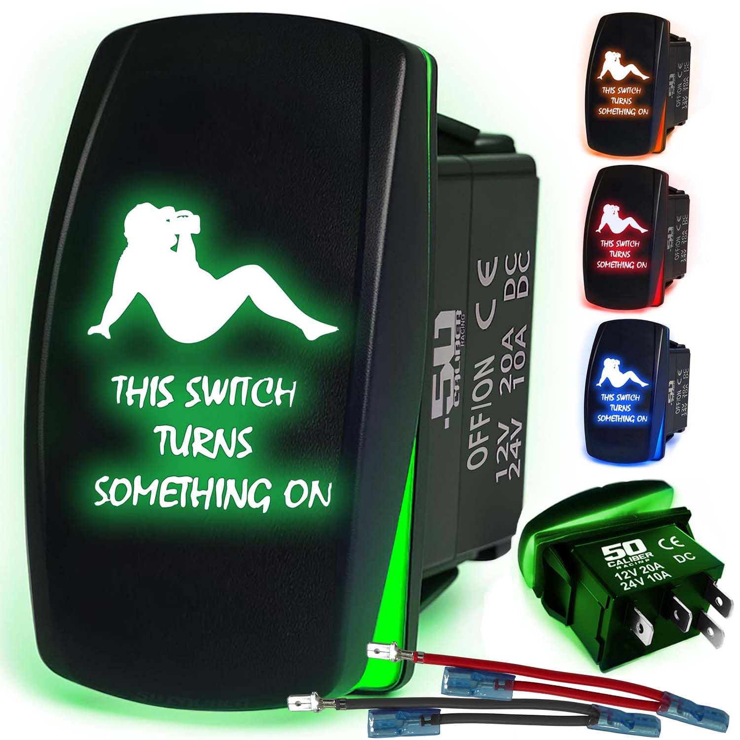 50 Caliber Racing This Switch Dad Bod Rocker Switch - Green