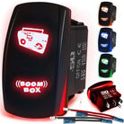 50 Caliber Racing Boom Box Rocker Switch - Red