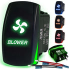 50 Caliber Racing Blower Rocker Switch - Green