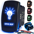 50 Caliber Racing Dome Light 50 Cal Rocker Switch - Blue