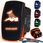 50 Caliber Racing Rock Lights Sexy Girl Rocker Switch - Orange