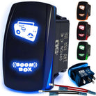 50 Caliber Racing Boom Box Rocker Switch - Blue