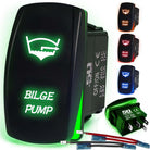 50 Caliber Racing Bilge Pump Rocker Switch - Green