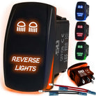 50 Caliber Racing Reverse Lights Rocker Switch - Orange