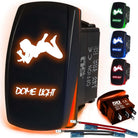 50 Caliber Racing Dome Light Sexy Rocker Switch - Orange