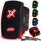 50 Caliber Racing GPS Rocker Switch - Red