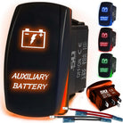 50 Caliber Racing Auxiliary Battery Rocker Switch - Orange