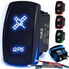 50 Caliber Racing GPS Rocker Switch - Blue