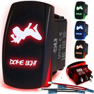 50 Caliber Racing Dome Light Sexy Rocker Switch - Red