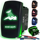 50 Caliber Racing Rock Lights Sexy Girl Rocker Switch - Green