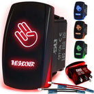 50 Caliber Racing Shocker Rocker Switch - Red
