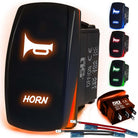 50 Caliber Racing Momentary Horn Rocker Switch - Orange