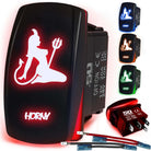 50 Caliber Racing Horny Rocker Switch - Red