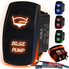 50 Caliber Racing Bilge Pump Rocker Switch - Orange