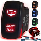 50 Caliber Racing Bilge Pump Rocker Switch - Red