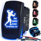 50 Caliber Racing This Switch Strongman Rocker Switch - Blue
