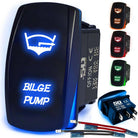 50 Caliber Racing Bilge Pump Rocker Switch - Blue