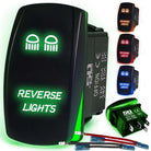50 Caliber Racing Reverse Lights Rocker Switch - Green