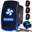 50 Caliber Racing Blower Rocker Switch - Blue