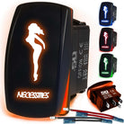 50 Caliber Racing Necessities Rocker Switch - Orange