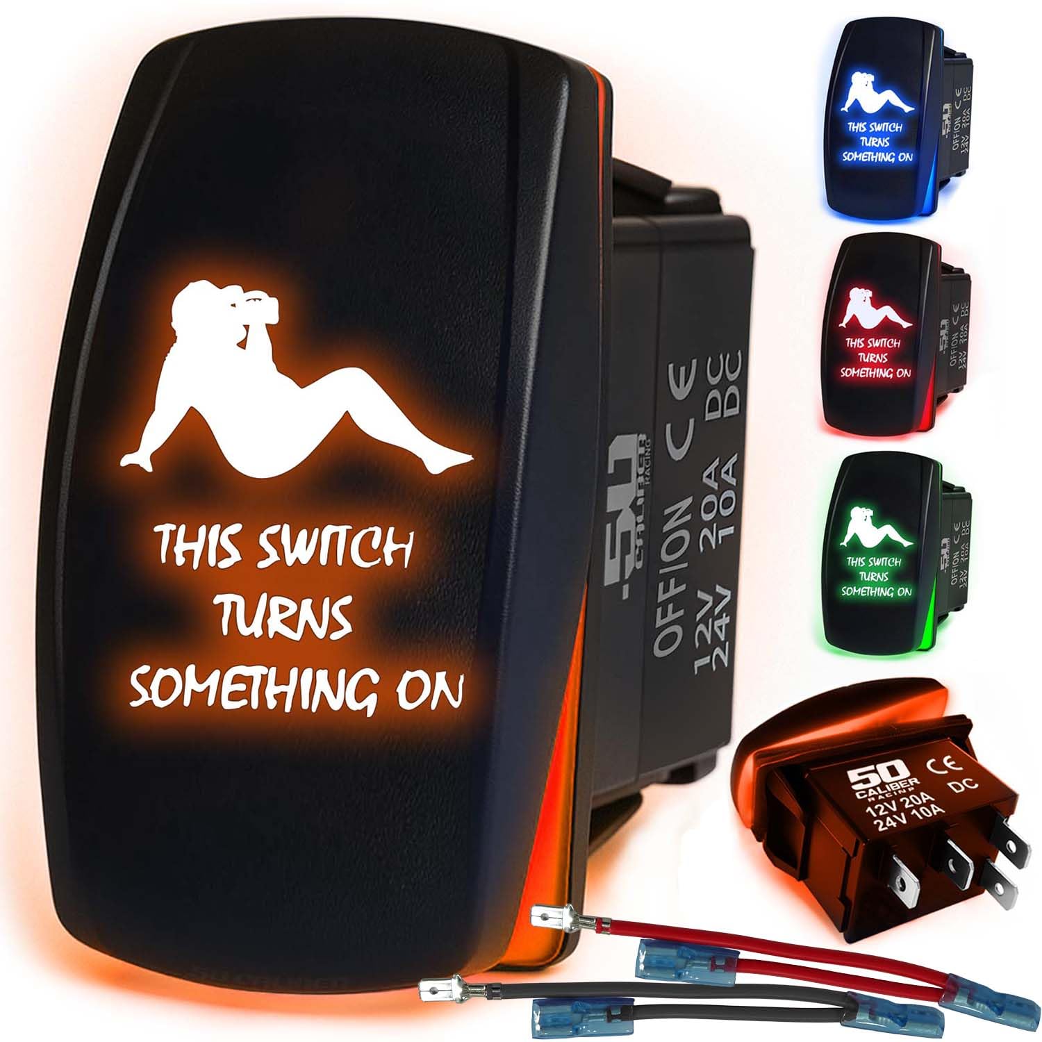 50 Caliber Racing This Switch Dad Bod Rocker Switch - Orange
