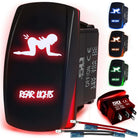 50 Caliber Racing Rear Lights Rocker Switch - Red